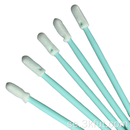 Industriell användning Small Head Cleanroom Foam Tip Swab